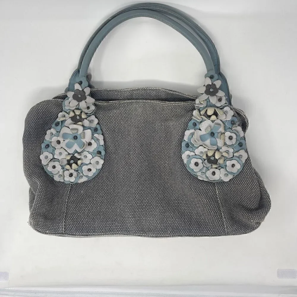 Dan W Hobo bag with Leather Flower accents